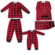 Family Matching Plaid Round Neck Christmas Pajamas Set