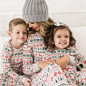 「🔥Holiday Sale - 40% Off」Christmas Tree and Reindeer Patterned Family Matching Pajamas Sets