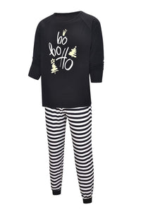 Family Matching Letter Graphic Family Look Pajama Set