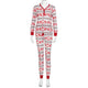 Family Matching Christmas Deer and Snowflake Pajamas Set