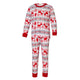 Family Matching Christmas Deer and Snowflake Pajamas Set