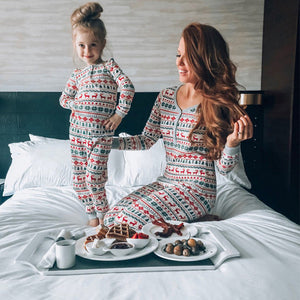 「🔥Holiday Sale - 40% Off」Christmas Tree and Reindeer Patterned Family Matching Pajamas Sets