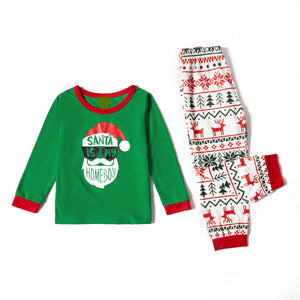 Family Matching HoHo Santa Pajamas Set