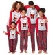 Santa Claus Check Parent-child Pajamas Set