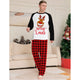 Deer Letter Lattice Printing Christmas Family Pajamas Set